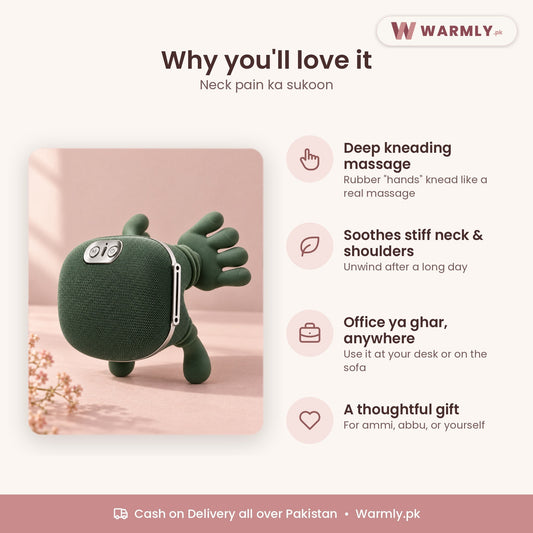 Warmly neck & shoulder kneading massager: benefits