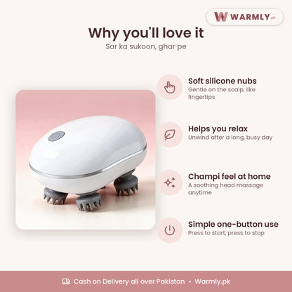 Warmly Electric Scalp Massager: benefits