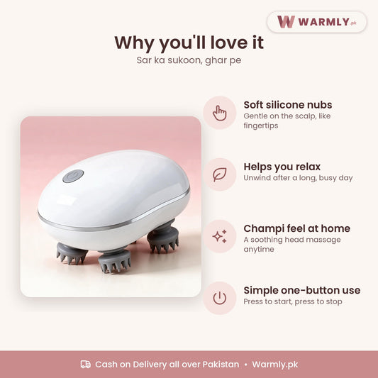 Warmly Electric Scalp Massager: benefits